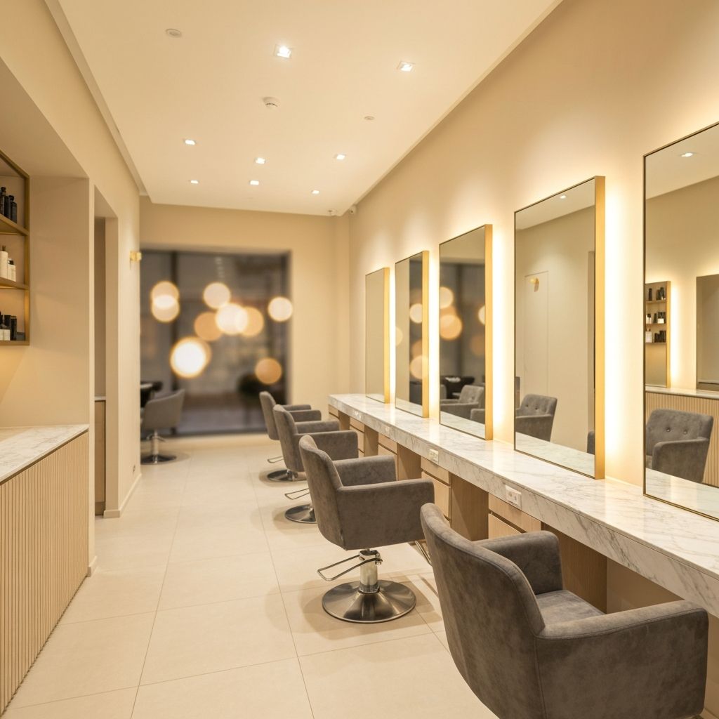 Innenansicht des Friseursalons By Yasmin's Hairstyle in Nürnberg
